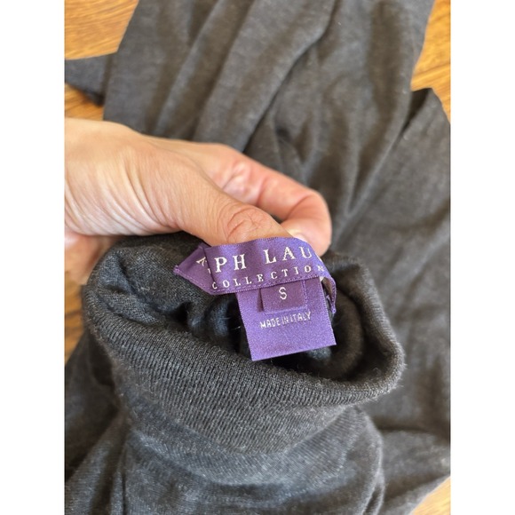 Ralph Lauren Purple Label‎ Gray Turtleneck Cashmere Sweater Small Made Italy NWT - Picture 7 of 10